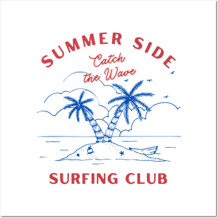 surfing club Posters and Art